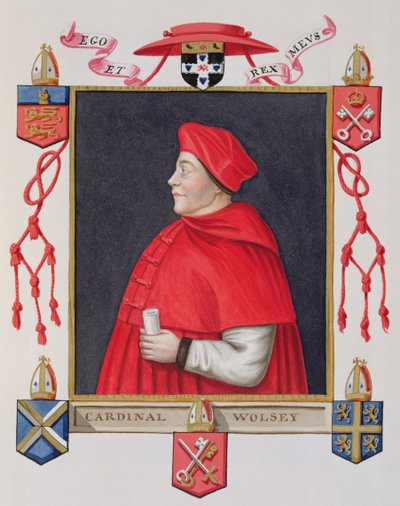 Portrait of Thomas Wolsey (c.1475-1530) Cardinal and Statesman from 